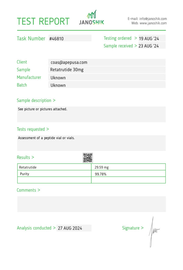 Retatrutide 30mg + Cagrilintide 10mg Peptide Stack – Research Use Only - Image 3