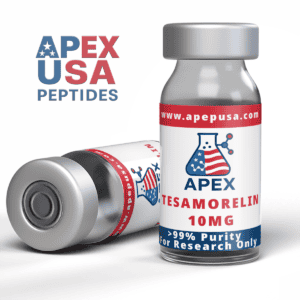Tesamorelin 10mg lyophilized peptide for growth hormone and metabolic research
